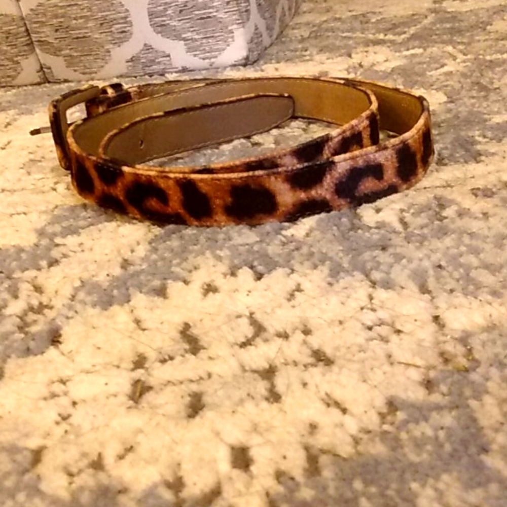 Cheetah print belt
